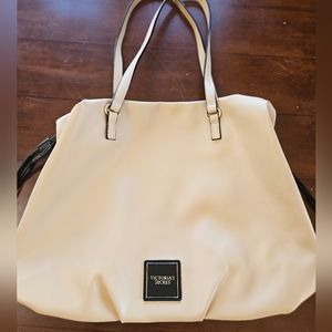 Victoria's Secret Champaign Faux Leather Purse Bag